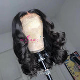 Body wave 18''Transparence Lace Wig - 250 Density , 13x4 Lace Frontal, Natural Color, Pre-Plucked Hairline