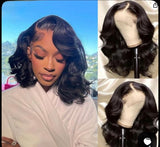 Body wave 18''Transparence Lace Wig - 250 Density , 13x4 Lace Frontal, Natural Color, Pre-Plucked Hairline