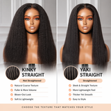 18 Inch Yaki Straight Wig – 13x4 Transparent Lace Front, 250% Density, Pre-Plucked Human Hair Wig