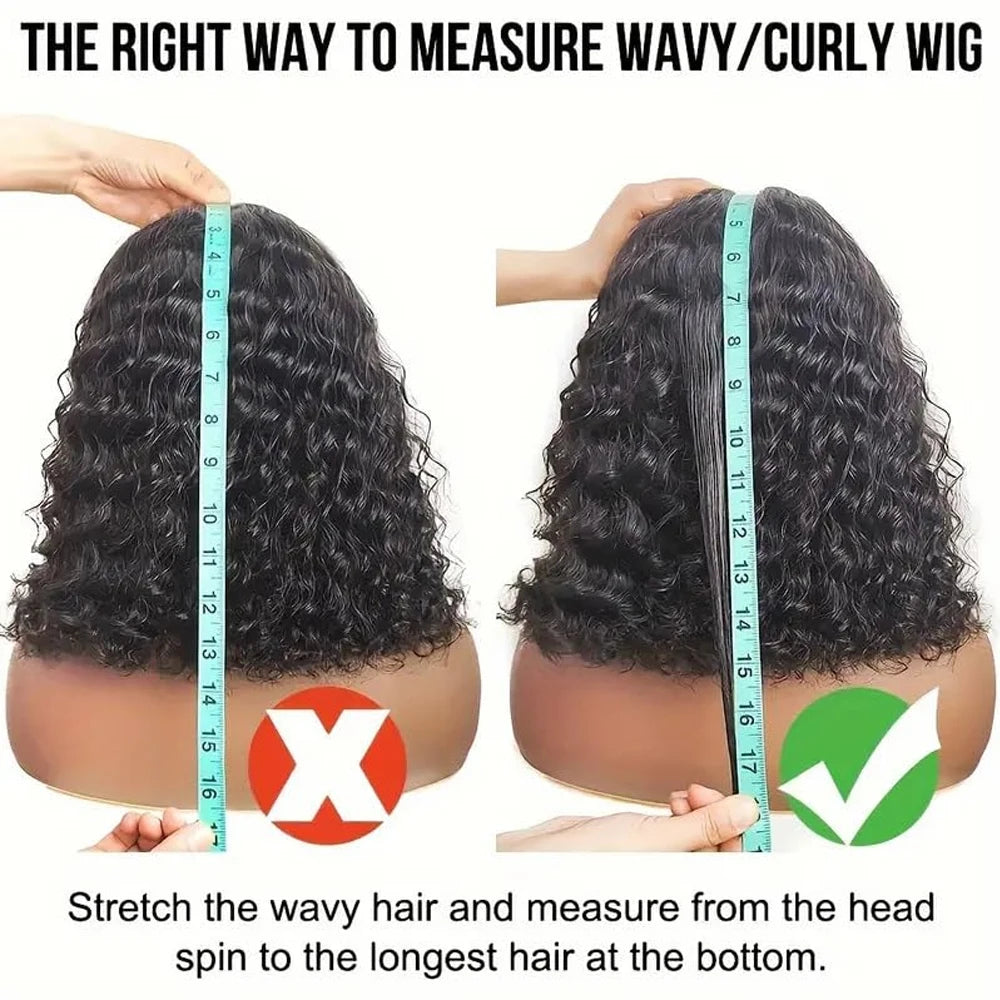 Bob Kinky Curly Human Hair Frontal Wig 4C Edges Lace Front Wigs 13*4 Human Hair Wig Natural Hairline